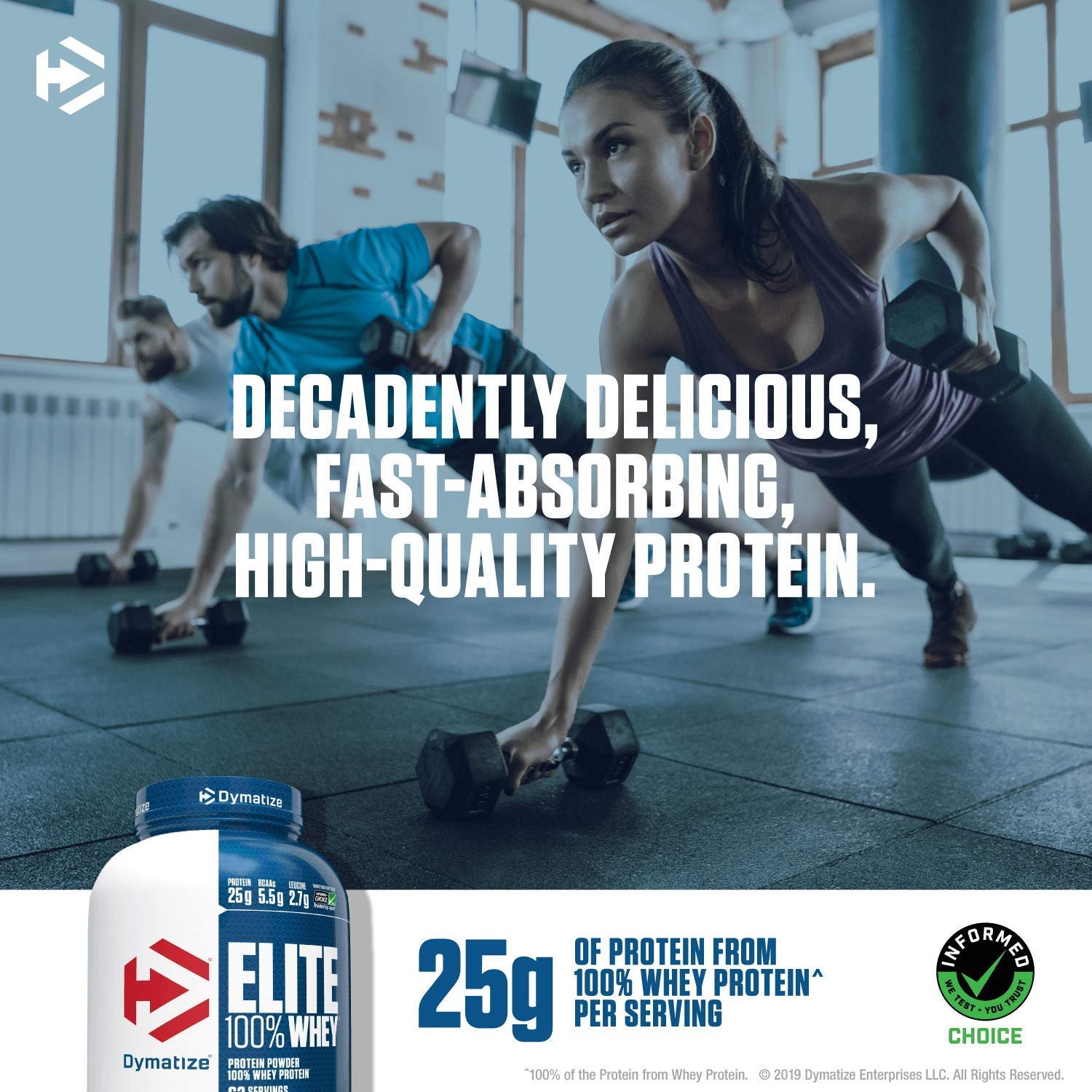 Dymatize Nutrition Elite Whey Protein Supplement Powder, Pre and Post Workout Protein Powder - Image 2