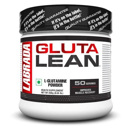 Labrada GlutaLean powder(Vegan, Non GMO, Allergen Free, Muscle Recovery, Healthy Immune Function, 5g L-Glutamine, 50 Servings)