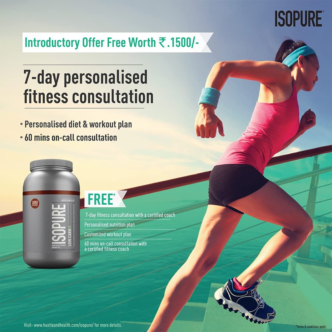 Isopure Whey Protein Isolate Powder with less than 1.5gm of Carbs and Vitamins for Immune Support - 1 kg Cookies & Cream, Vegetarian protein for Men & Women. Offer Pack - Image 3