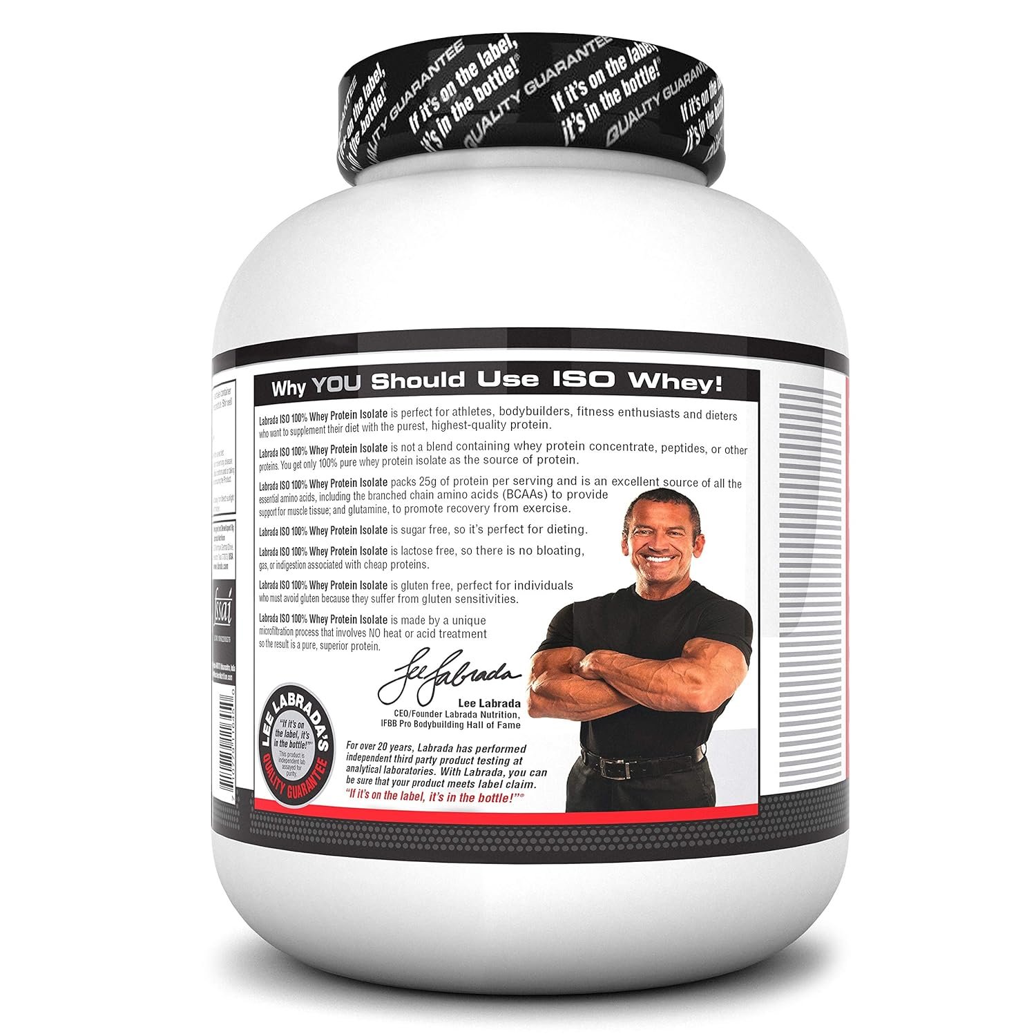 Labrada ISO WHEY 100% Whey Protein Isolate 4.4 lbs/2kg - Image 4