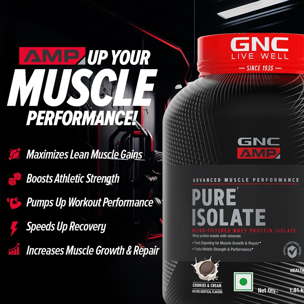 GNC AMP Pure Isolate Low Carb - Image 2