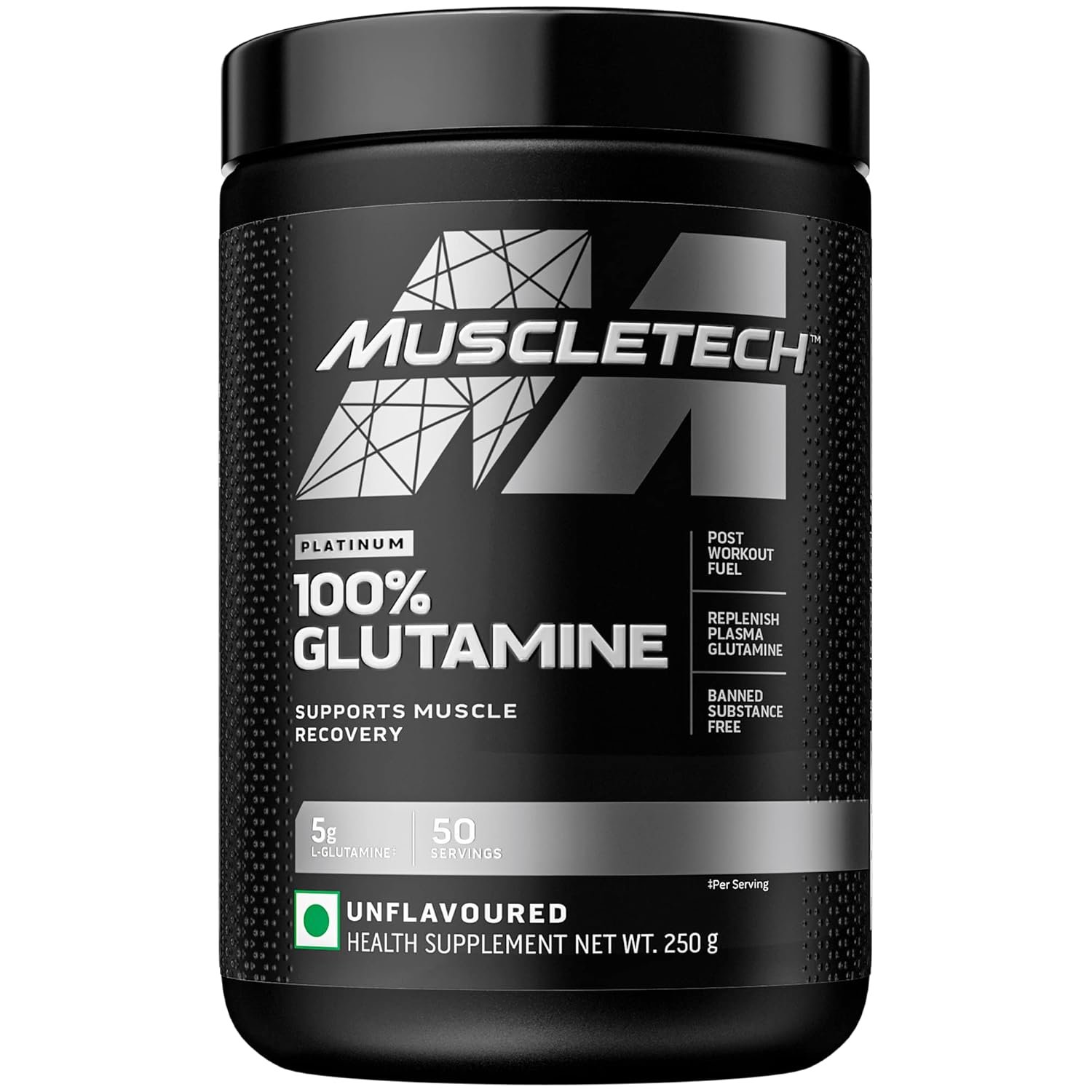 MuscleTech Glutamine Powder Muscletech Platinum Glutamine Powder Post Workout Recovery Drink