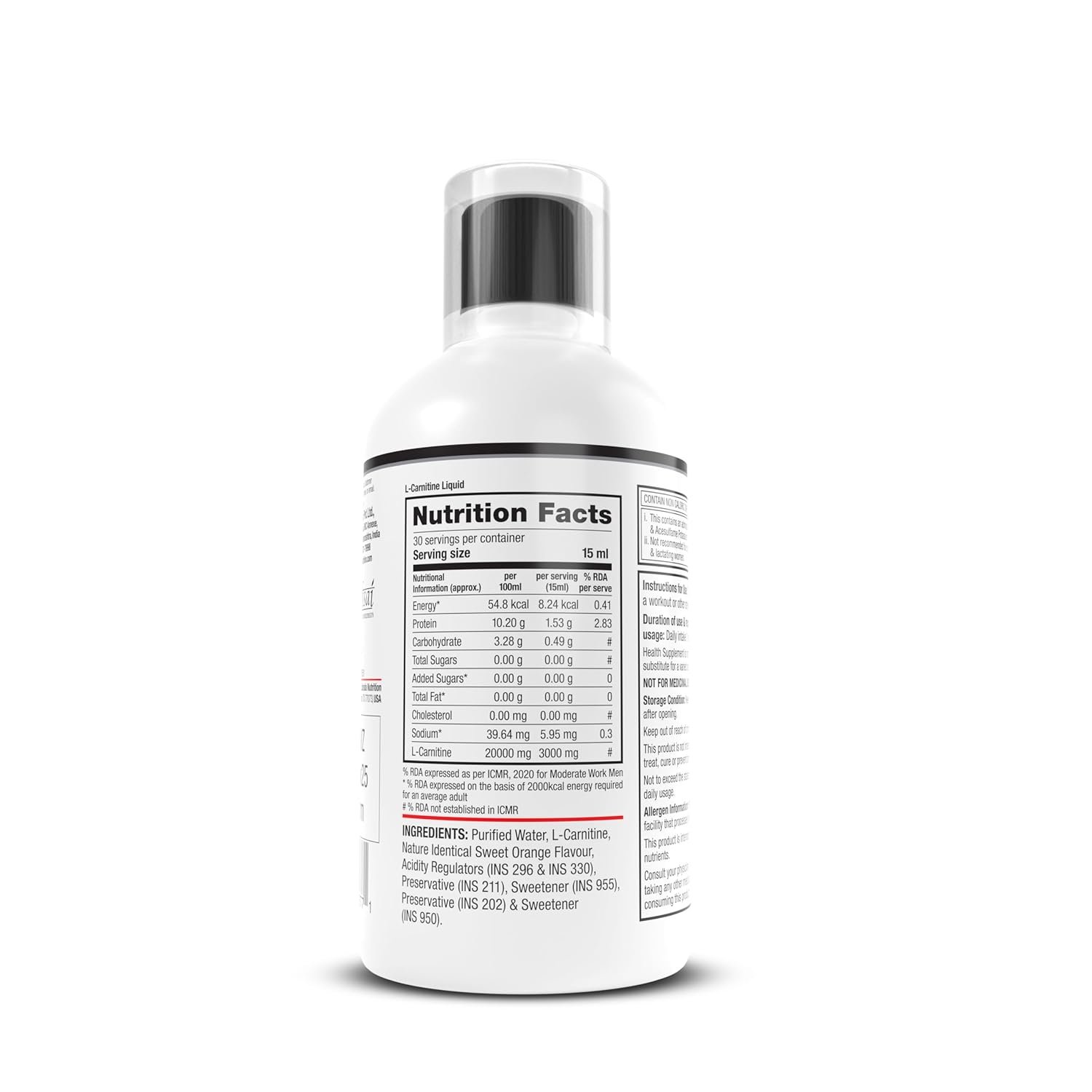 Labrada L-Carnitine Liquid 450ml |3000mg Liquid - Image 4